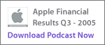 Apple Conference Call - 20050714